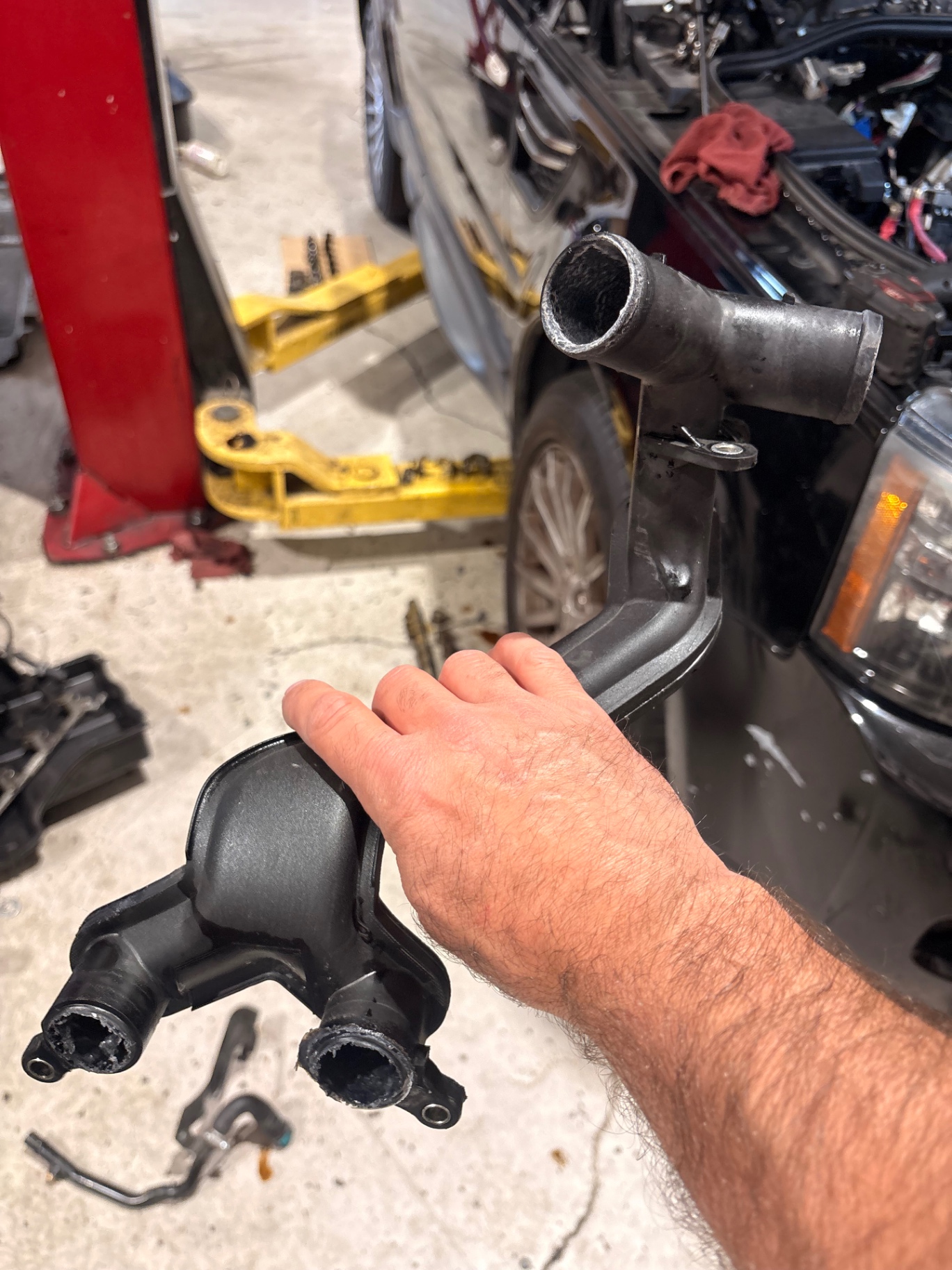 Coolant pipe replacement