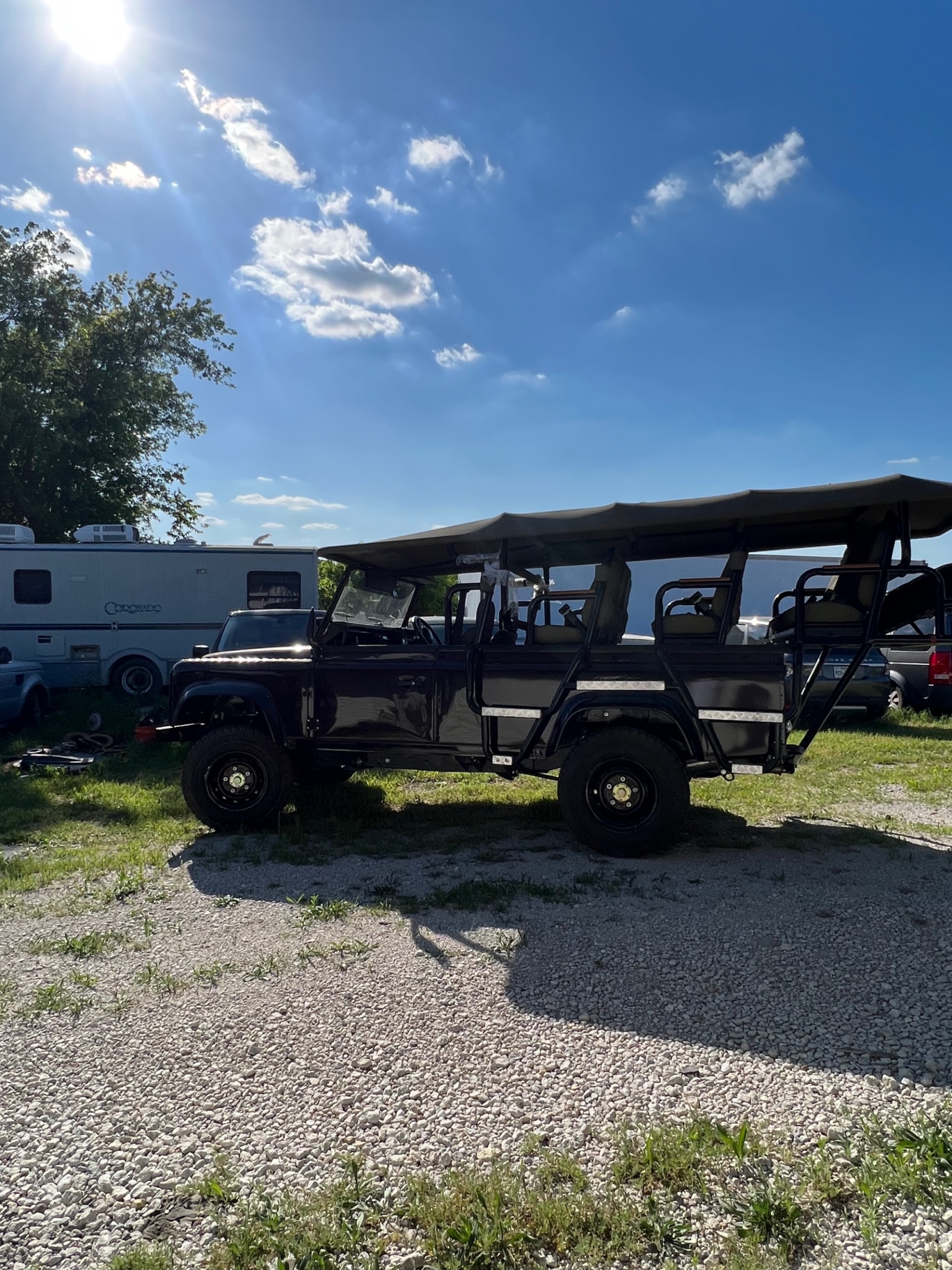 Blacked-out Defender